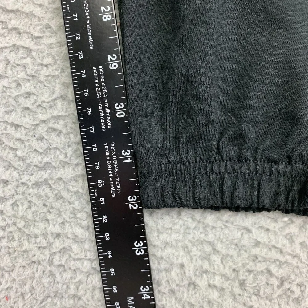 Champion Joggers Mens Small Black‎ Closed Hem Lightweight 100% Cotton Pants NWT